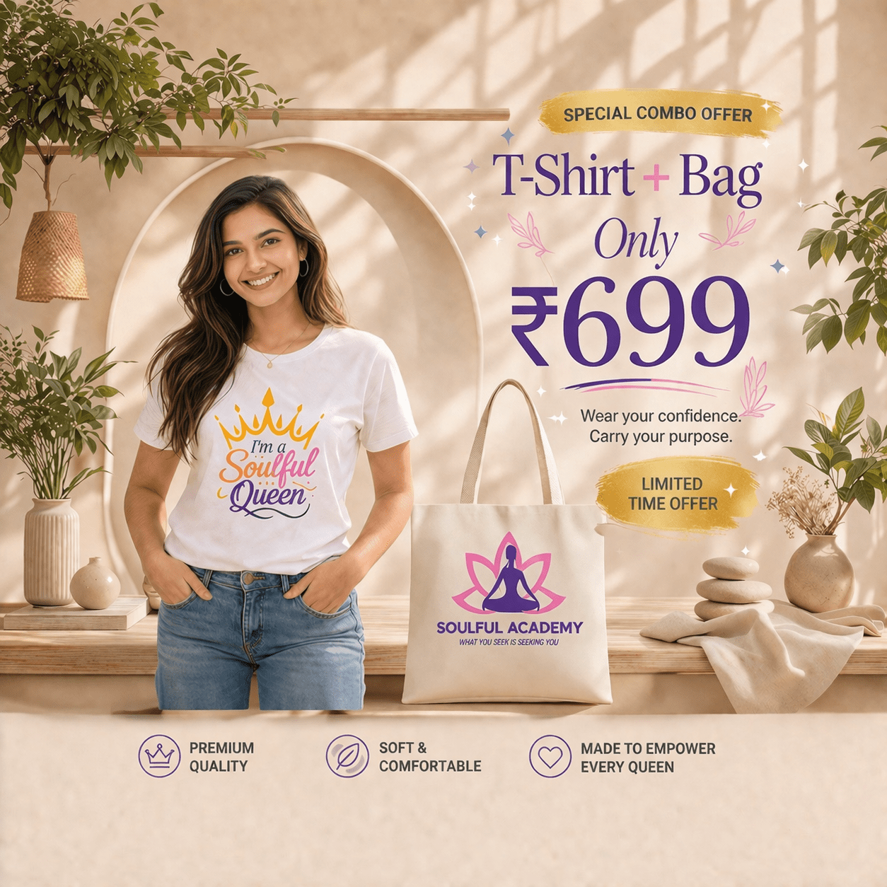 Soulful queen style ad design